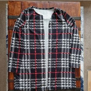 Stylish Plaid Women's Blazer